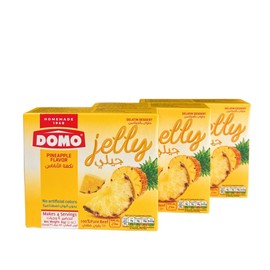 DOMO's Halal Pineapple Gelatin Dessert Mix, 3 oz. (Pack of 3)