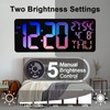 11 RGB Color Changes Large Digital Wall Clock/Bluetooth Auto Time