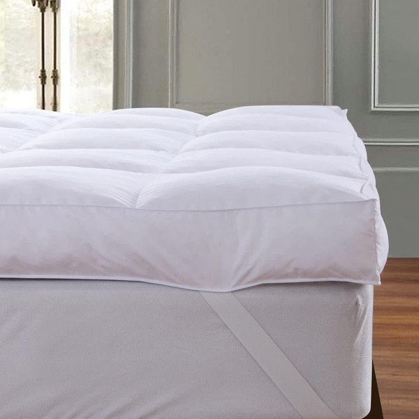 QUEEN ROSE Mattress Topper Queen, Extra Soft Pillow Top Mattress