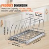 VEVOR Pan and Pot Rack, Expandable Pull Out Under Cabinet