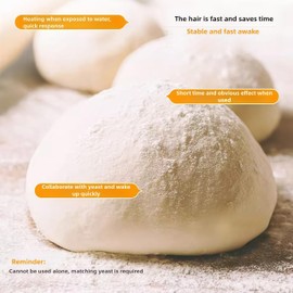 Angel baking powder, lead and aluminum free, baking powder alkaline, for home use to make steamed buns, dumplings and other pasta 50g (10g*5packs) 安琪泡打粉50g(10g*5包)