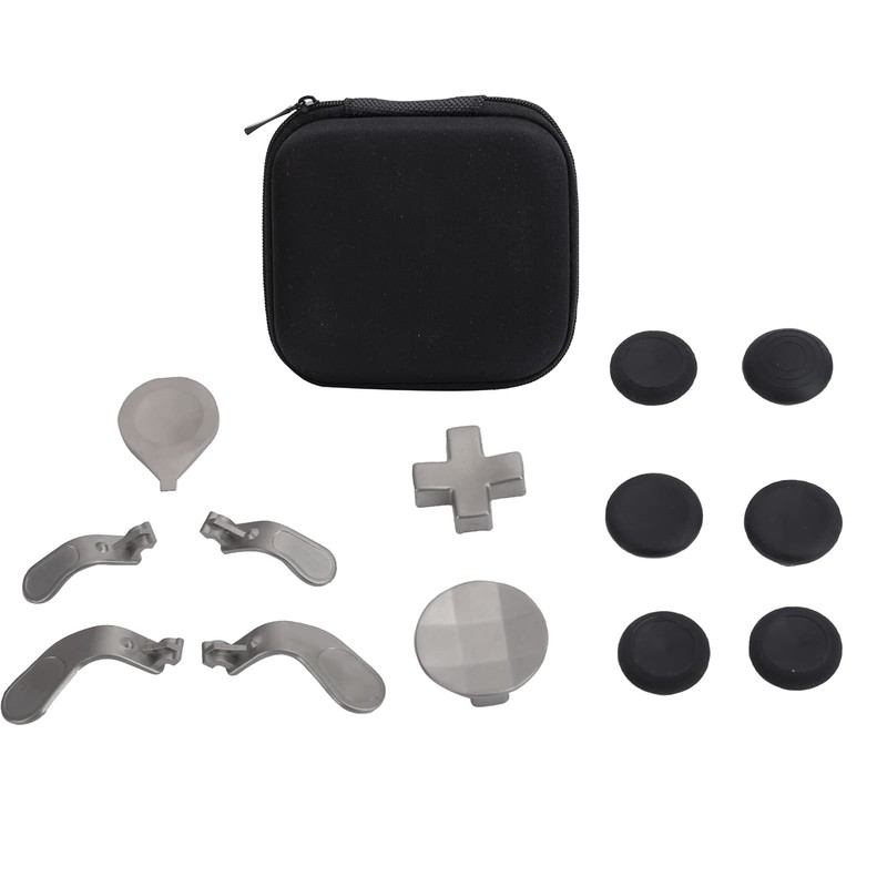 Metal Controller Thumbsticks Set, Detachable Game Controller Button Paddles Set
