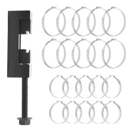 CV Boot Clamp Pliers, CV Axle Boot clamp Tool with 20 PCS 304 Stainless Steel Single Ear Hose Clamp, Drive Shaft Clamping Tool Compatible with Most Cars