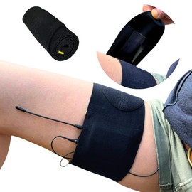 URSA Correas para el muslo: correas transmisoras de perfil bajo, suaves, elásticas y transpirables para sonido de ubicación, teatro, sesiones de boda y más (negro, bolsa vertical)