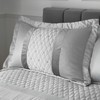 Catherine Lansfield Sequin Cluster Quilted Pillow sham Pillowcase Pair Silver