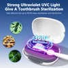 Toothbrush Covers Case San itizer and Holder with Light,Toothbrush Covers
