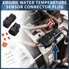 INFINAUTO 2 Pin Engine Water Temperature Sensor Connector Plug, 2.2mm