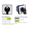 Baomain Cam Combination Changeover Switch AC 660V 20A 2 Position