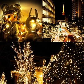 CORST Outdoor Fairy Lights Christmas Tree Lights 50M 300LED Long Indoor Fairy Lights String for Room,Xmas Garden Lights Plug in with Remote Waterproof for Gazebo Balcony Decor(Warm White)