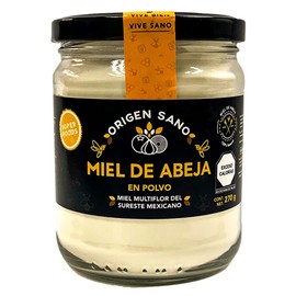 Origen Sano | Miel de Abeja Natural en Polvo | Miel de Abeja Deshidratada | 270 g | 1 pz
