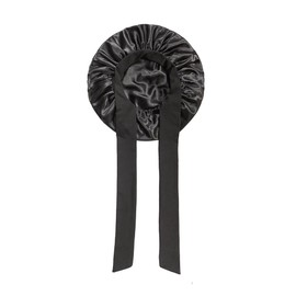 RETROGOO Women Hat Night Sleeping Shower Cap High Elastic Hair Bonnet Hat Cover Hair Care Bonnet Black