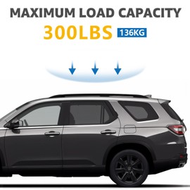 Roof Rack Cross Bars Compatible with Honda Pilot 2023-2025, Adjustable Aluminum Heavy Duty 300 LBS Anti-Theft Lock Cargo Carrier Rooftop Crossbar Accessories for Bike, Basket, Snowboard, Luggage