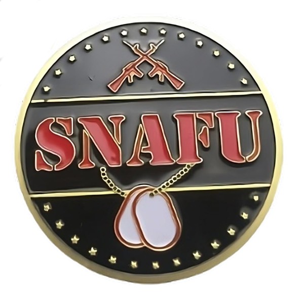 blinkee FUBAR Snafu Military Flipping Challenge Gold Plated Coin