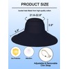 Women Cotton Fishing Bucket Hat Reversible Ultra Wide Brim Sun