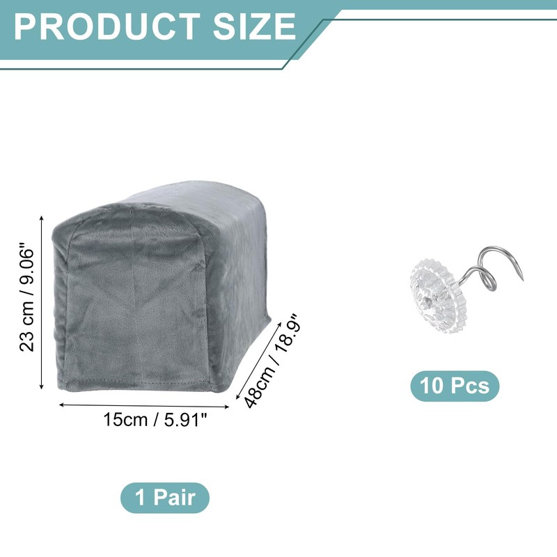 sourcing map Couch Arm Cover, Stretch Sofa Armrest Cover with