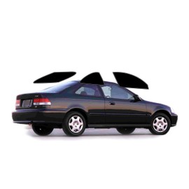 AUTOTEK Precut Windows Tint Film All Sides Cars Sun Blocking Protection Privacy Anti Shatter Glass 2 Ply Film 05% Tint Shade kit for Honda Civic Coupe 1996-2000