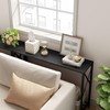Tajsoon Console Table, 2-Tier Entryway Table，41.8”L Narrow Sofa Table with