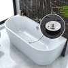 Bath Plug Closure, 42-44 mm Sink Plug, Stainless Steel Plug