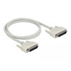 Delock Serial Cable D-Sub 25 Male to Male 1m