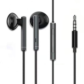 Earphones with Microphone Noise Isolating Stereo 3.5mm Jack in-Ear Earphones Universal Compatible with 6s/6 Plus/SE and Android Smartphones, MP3
