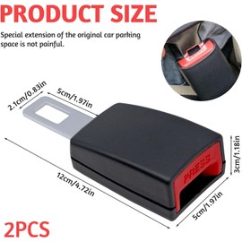 2 Pack Car Parts Universal，Car Seat Buckle Holder，Car Seat Belt Clips Adiuster， undo alarm for belt for truck car，Suitable for Most Different Auto Models