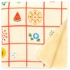 Hamamonyo Washed Towel Handkerchief, Summer Pattern on Lattice