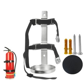 Fire Extinguisher Mount,Stainless Steel,Wall Hanging Bracket, Holder for Home, Car, RV, Truck, for 5-Pound Fire Extinguisher