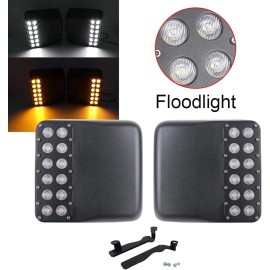 Unbranded Pair LED Rear Side Mirror Light For Jeep Wrangler JL JLU Gladiator JT 2018-2023