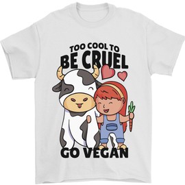 Anything That Farts Funny Vegan Vegetarian Mens T-Shirt 100% Cotton White 3XL