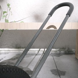 Otair Children Bike Training Handle Adjustable Bicycle Balance Push Bar, High-Strength Metal Safety Trainer Handle (Grey)