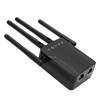 Wireless Repeater Black Dual Band WiFi Signal Network Extension Amplifier
