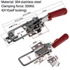 Adjustable Toggle Clamp Latch, 304 Stainless Steel or Galvanized Iron