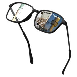 UXAOSVME Photochromic Multifocal Reading Glasses UV Protection Sunglasses Sports Style Eyewear Full Frame Multifocus Readers