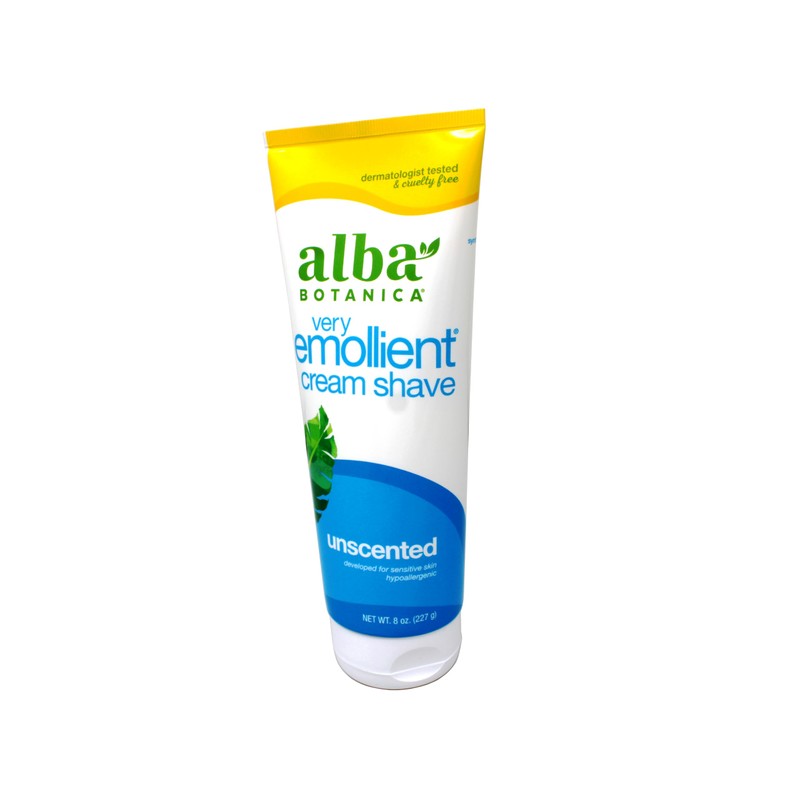 Alba Botanica: Very Emollient Cream Shave Unscented, 8 oz (3