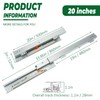 Undermount Drawer Slide, Soft Close Bottom Mount Pull Out Shelf