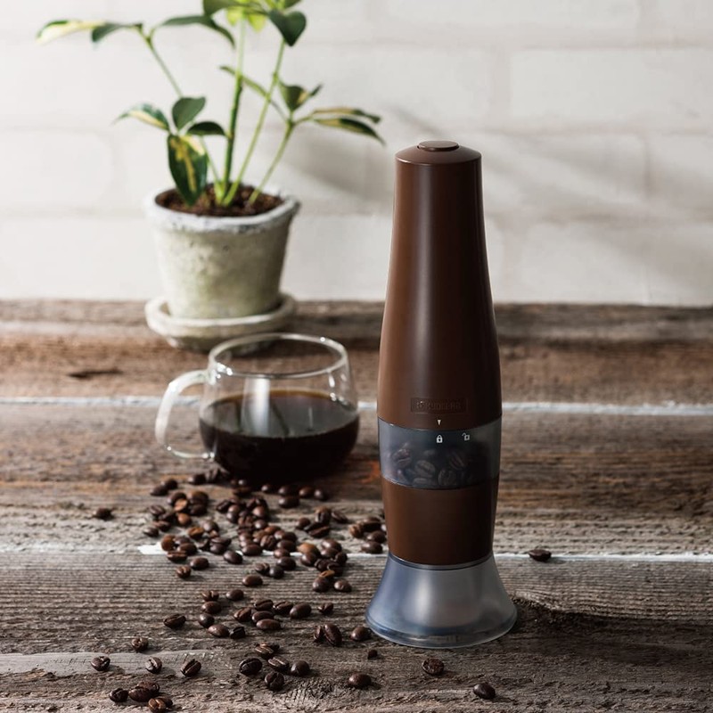 京セラ ミル 電動 15g セラミック コーヒー 粗さ調節 分解洗浄 ブラウン CMD-70