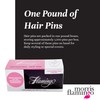 Flamingo Hair Pins 1-3/4" (Silver)