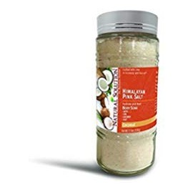 Natural Solution Pink Salt Body Soak With Coconut,Natural Body Soak To Detoxify and Clean Body - 17.6 oz