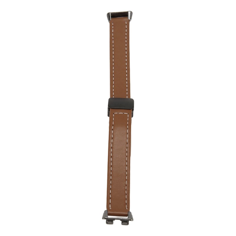 Magnetic Watch Band PU Leather Replacement Unisex Quick Release Wristband