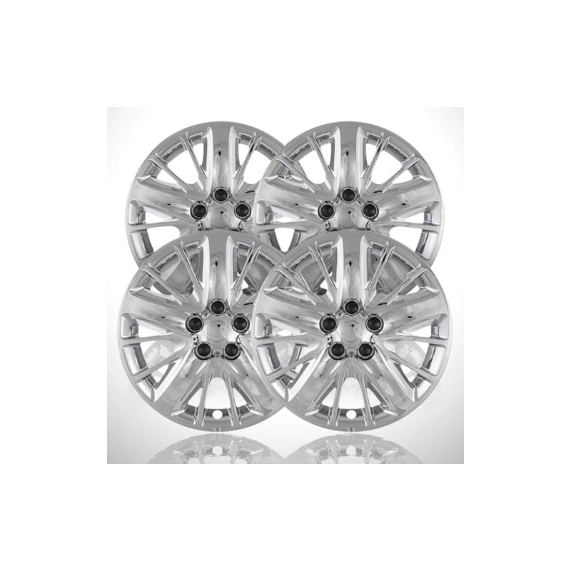 4-Pack of 18' Screw-on Chrome Hubcaps fit for Impala 2014-2019