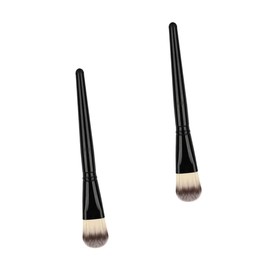 FOMIYES 2pcs Nylon Hair Facial Mud Mask Applicator Brush Set for Even Skincare Application Gentle Touch Comfortable Handle for All Face Mask Types