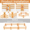 Xrten 40Pcs Corral Fencing Panel Accessories, Playset with Horse Paddock
