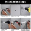 XNJIHWA Kitchen Roll Holder Wall Mounted Paper Towel Roll Holder