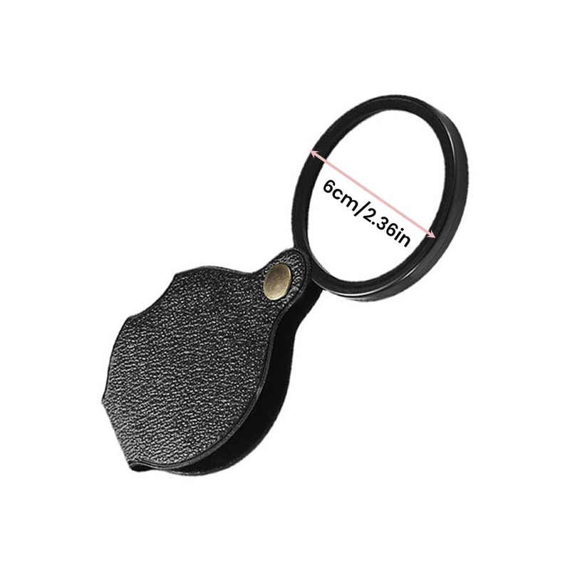 Pocket Magnifier 20X Rotating Foldable HD Mini Portable Reading Magnifier