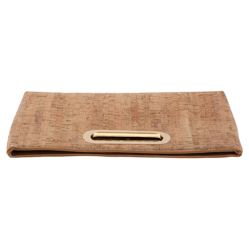 Cork Top Handle Clutch, Solid