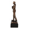 Medical Professional Physician Female Nurse Doctor Bronzed Resin Statue W/
