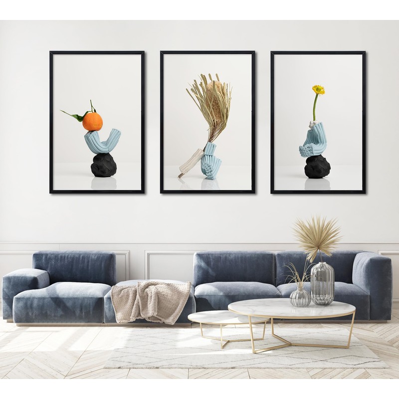 ELSKER&HOME 16x24 Poster Frame 3 Pack, Black Picture Frame for