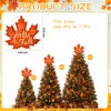 Fall Tree Topper Hello Fall Maple Leaf Tree Top Decor