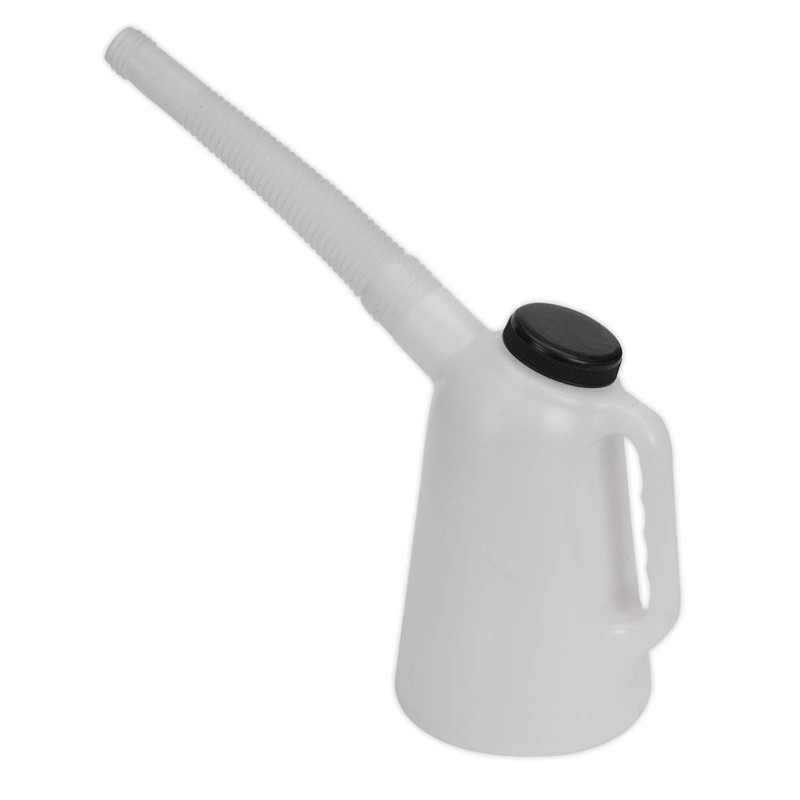 Sealey Jdl1 Oil Container with Lid and Flexi-Spout 1Ltr