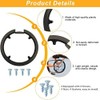 Chain Guard Protector, Black Plastic Chain Wheel Crankset Cover for